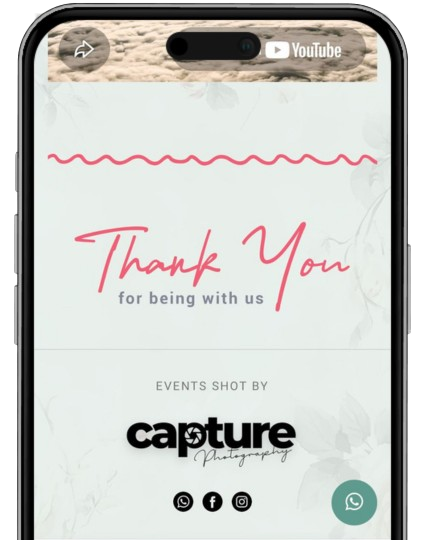 Wedding Invitation on Phone